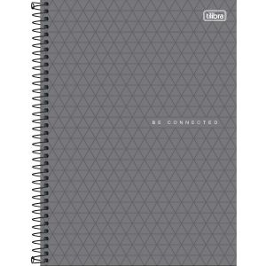 Caderno Espiral Universitário Capa Plástica Neon Connect Masculino 10 Matérias 160 Folhas Tilibra (Sortido)