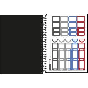 Caderno Espiral Universitário Capa Plástica Neon Connect Masculino 10 Matérias 160 Folhas Tilibra (Sortido)