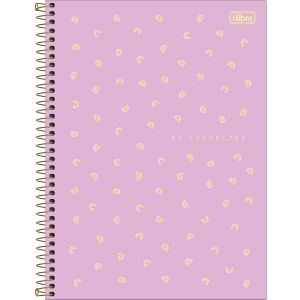 Caderno Espiral Universitário Capa Plástica Neon Connect Feminino 1 Matéria 80 Folhas Tilibra (Sortido)