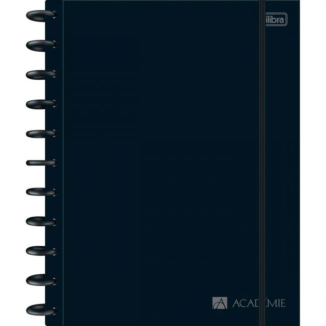 Caderno Tilidisco Universitário Connect Academié Preto 10 Matérias 160 Folhas Tilibra