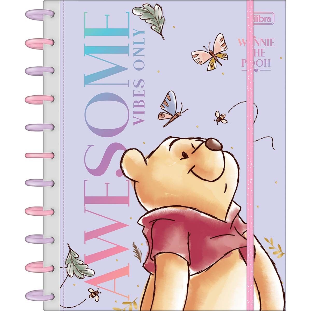 Caderno Tilidisco Universitário 10 Matérias Connect Pooh 160 Folhas Tilibra