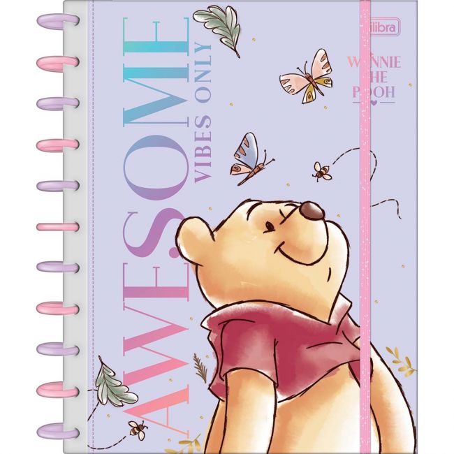 Caderno Tilidisco Universitário 10 Matérias Connect Pooh 160 Folhas Tilibra