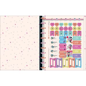 Caderno Tilidisco Capa Dura Universitário 10 Matérias Minnie 160 Folhas Tilibra