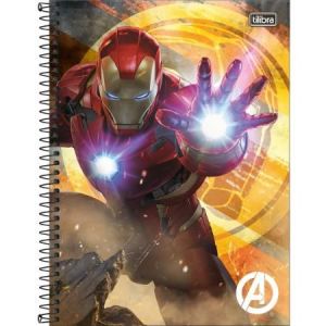 Caderno Espiral Capa Dura Universitário 1 Matéria Avengers 80 Folhas (Sortido)