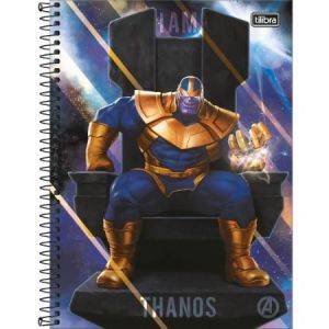 Caderno Espiral Capa Dura Universitário 1 Matéria Avengers 80 Folhas (Sortido)