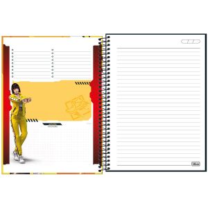 Caderno Espiral Capa Dura Universitário 10 Matérias Free Fire 160 Folhas (Sortido)