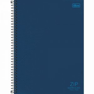 Caderno Quadriculado 7x7 mm Espiral Capa Dura Universitário Zip 80 Folhas (Unidade) - Sortido*