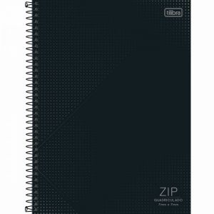 Caderno Quadriculado 7x7 mm Espiral Capa Dura Universitário Zip 80 Folhas (Unidade) - Sortido*