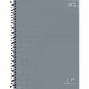 Caderno Quadriculado 7x7 mm Espiral Capa Dura Universitário Zip 80 Folhas (Unidade) - Sortido*