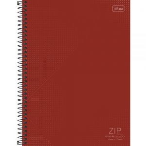 Caderno Quadriculado 7x7 mm Espiral Capa Dura Universitário Zip 80 Folhas (Unidade) - Sortido*