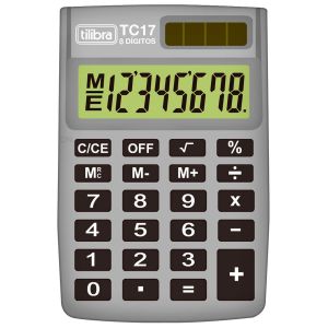 Calculadora de Bolso 8 Dígitos TC17 Cinza Tilibra