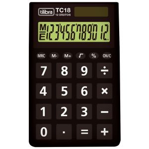 Calculadora de Bolso TC18 Preta Tilibra 