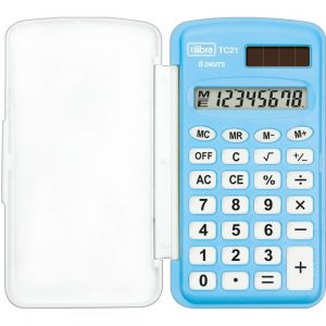 Calculadora de Bolso 8 Dígitos Pequena TC21 Azul (Unidade)