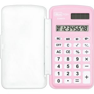 Calculadora de Bolso 8 Dígitos Pequena TC21 Rosa (Unidade)