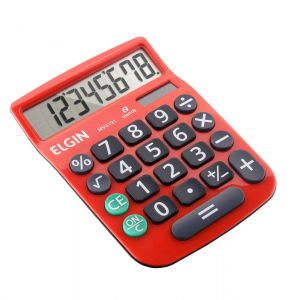 CALCULADORA DE MESA ELGIN VERMELHA MV4131 