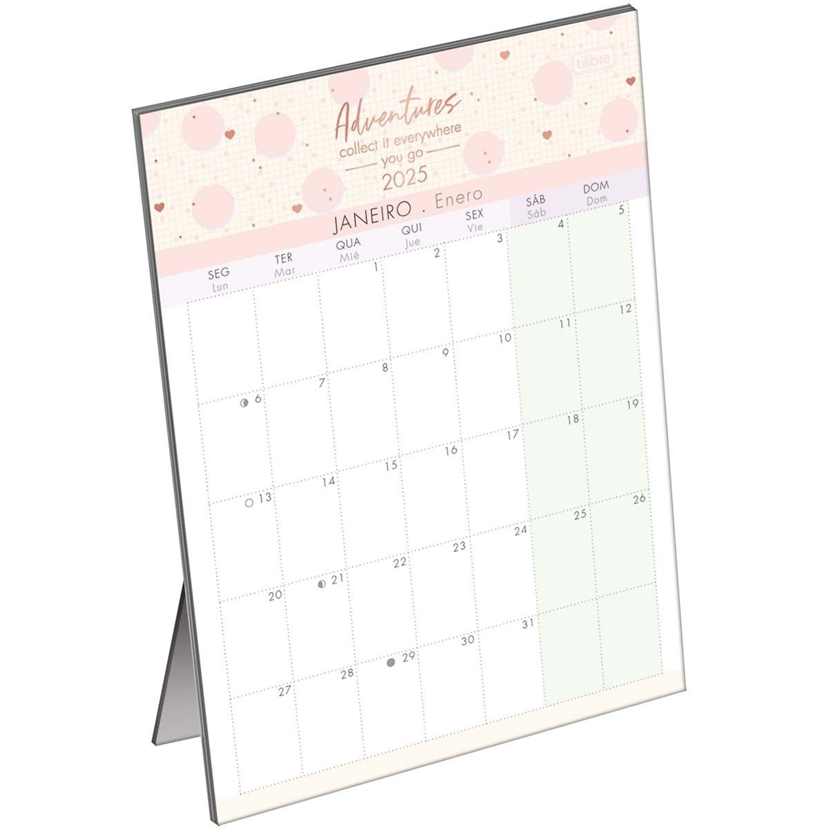 Calendário Planner de Mesa Soho 2025 Tilibra