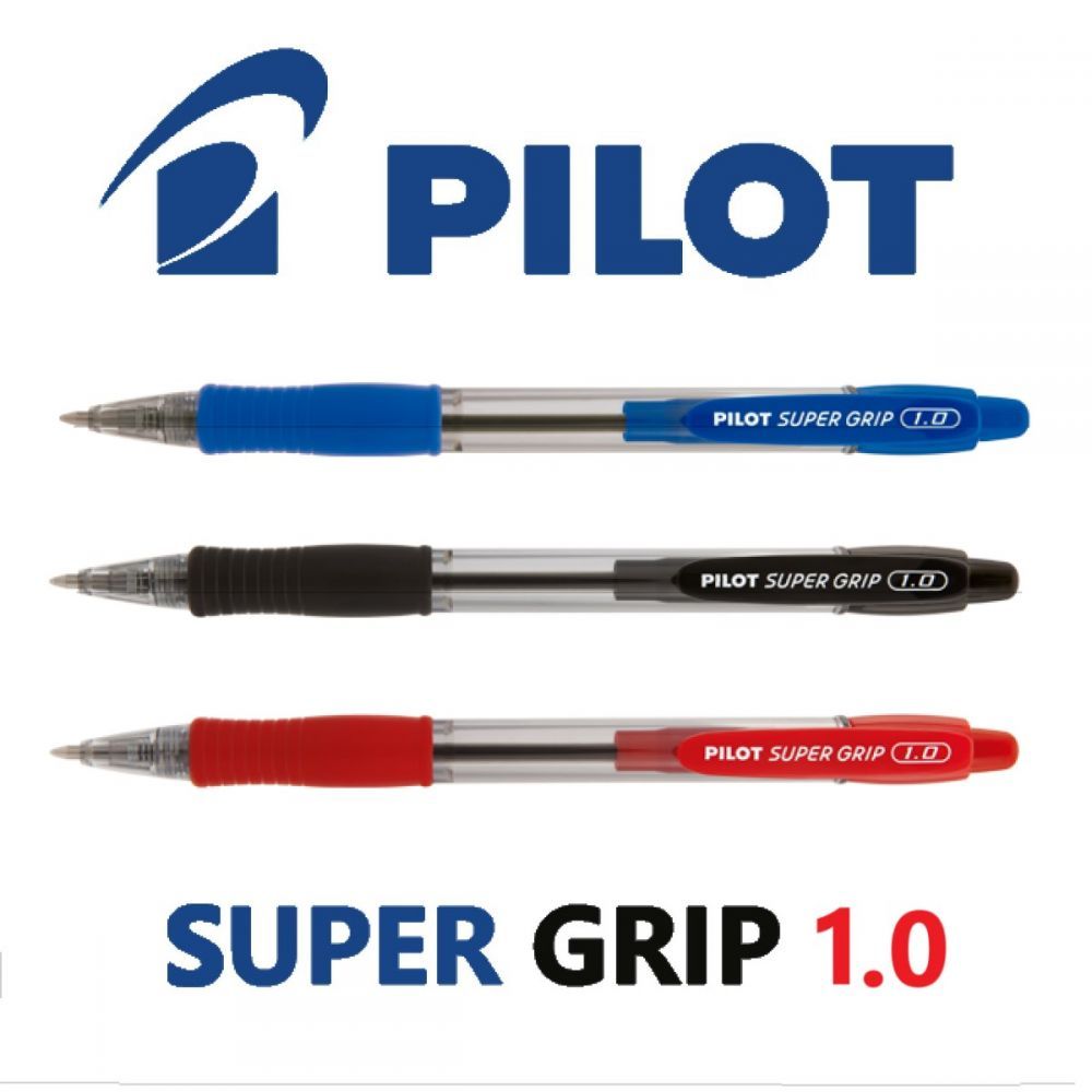 Caneta Esferográfica Pilot Super Grip 1.0