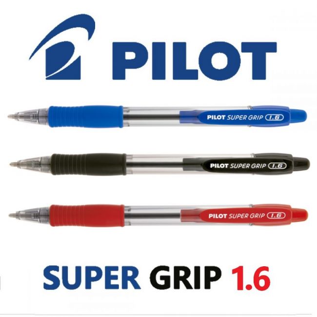 Caneta Esferográfica Pilot Super Grip 1.6