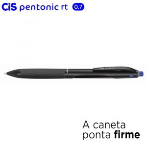 Caneta Esferográfica Retrátil Pentonic RT 0.7 (Unidade)