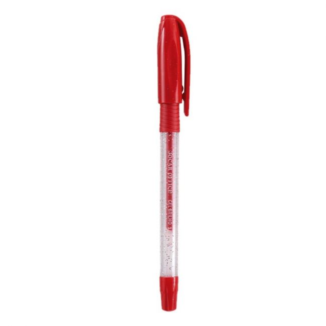 CANETA GEL BRILHO 1.0 MM VERMELHO