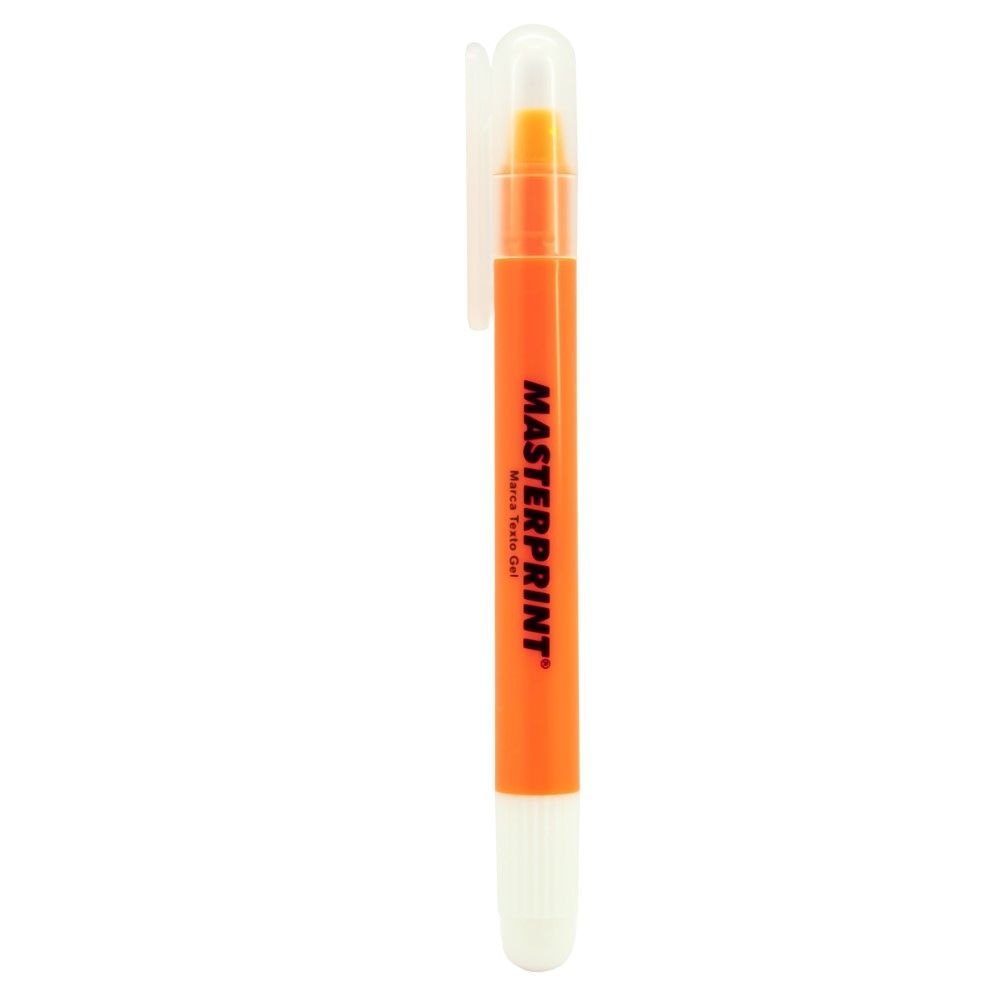 CANETA MARCA TEXTO GEL LARANJA MP613