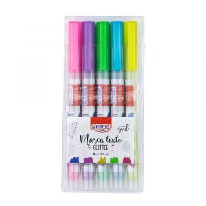 Marca-Texto Glitter BRW - 5 Cores