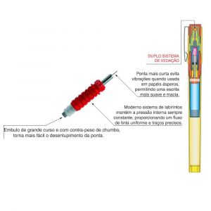 CANETA NANKIN PARA DESENHO DESEGRAPH TRIDENT 0,1