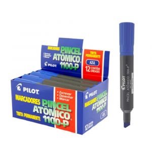 Caneta Pincel Atômico Pilot 1100-P - Azul (Caixa c/ 12 Unidades)