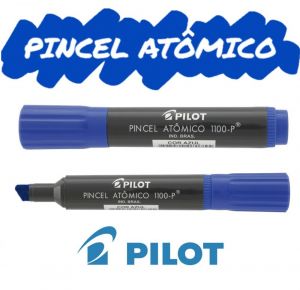 Caneta Pincel Atômico Pilot 1100-P - Azul (Caixa c/ 12 Unidades)