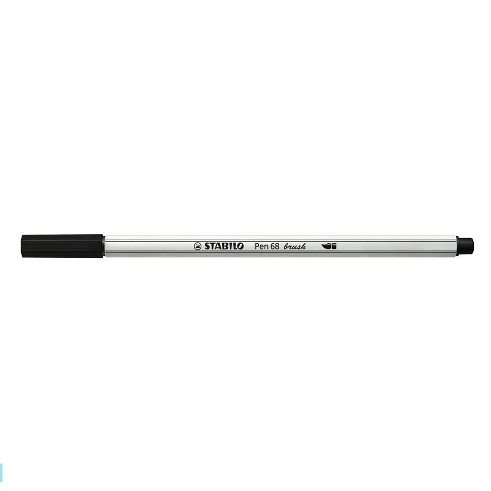 CANETA STABILO BRUSH PEN 568/46 - PRETO 