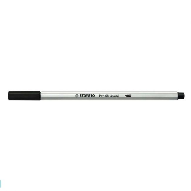 CANETA STABILO BRUSH PEN 568/46 - PRETO 