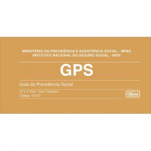 CARNÊ GPS - GUIA DA PREVIDÊNCIA SOCIAL 12X2 VIAS - 24 FOLHAS