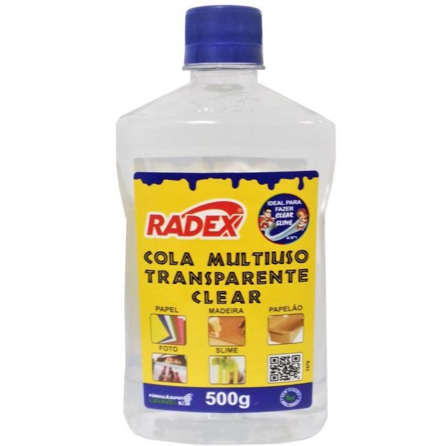 Cola Multiuso Transparente Clear Radex 500g