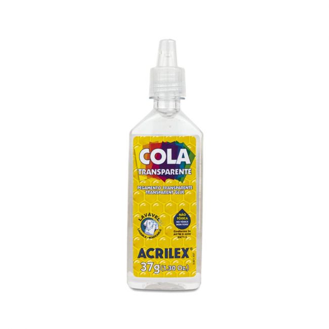 Cola Transparente Acrilex 37g (Unidade)