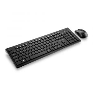 Combo Teclado E Mouse Sem Fio De Entrada Multimídia USB Preto - TC212