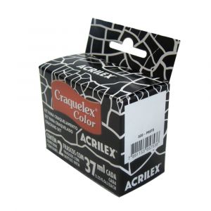 Kit Craquelex Color com 2 Frascos de 37ml - Preto