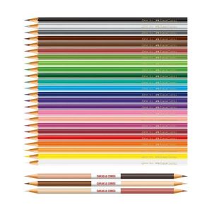 Lápis de Cor Caras & Cores Faber-Castell - 24 + 3 Cores