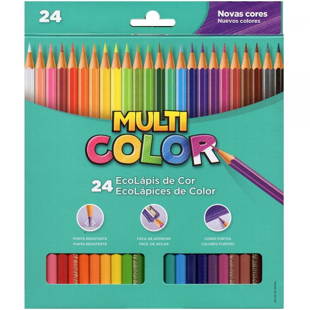 EcoLápis De Cor MultiColor 24 Cores