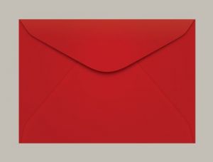 ENVELOPE CARTA 114 X 162 MM VERMELHO TOQUIO