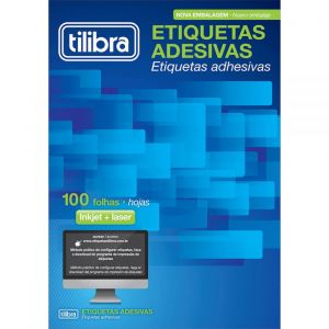 Etiqueta Adesiva Inkjet/Laser A4 210mmx297mm TB367 - 1 Adesivo por Folha - Caixa c/ 100 Folhas