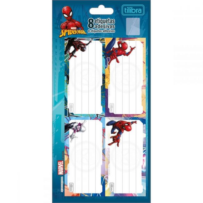 Etiqueta Escolar Adesiva Spider-Man