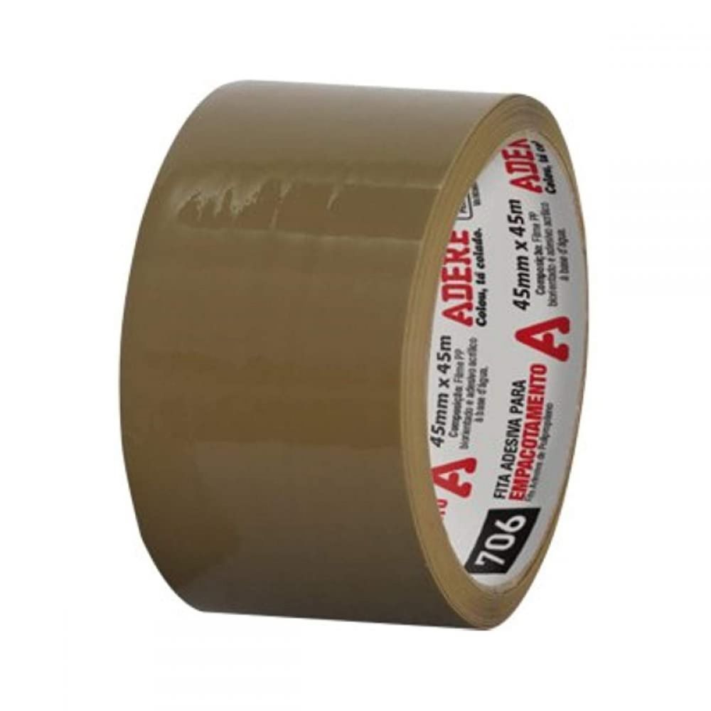 Fita Adesiva para Empacotamento Marrom 706 - 45mm x 45m (Unidade)