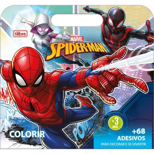 Álbum para Colorir Maleta Spider 8 Folhas