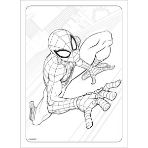 Folhas Para Colorir Spidey com Adesivos