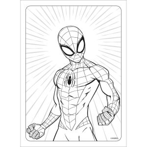 Folhas Para Colorir Spidey com Adesivos