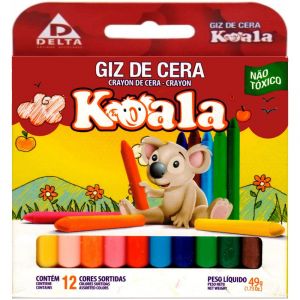 Giz de Cera Koala 12 Cores