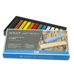 Giz Pastel Seco - CiS Graf Soft Pastels - 12 Cores Pastel