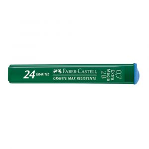 Grafite Técnico Faber-Castell Polymer 0.7mm 2B Extra Macio - 24 Grafites