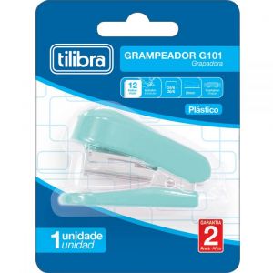 Grampeador 12 Folhas Mini com Extrator G101 Aqua