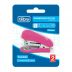 Grampeador 12 Folhas Mini com Extrator G101 Rosa (Unidade)